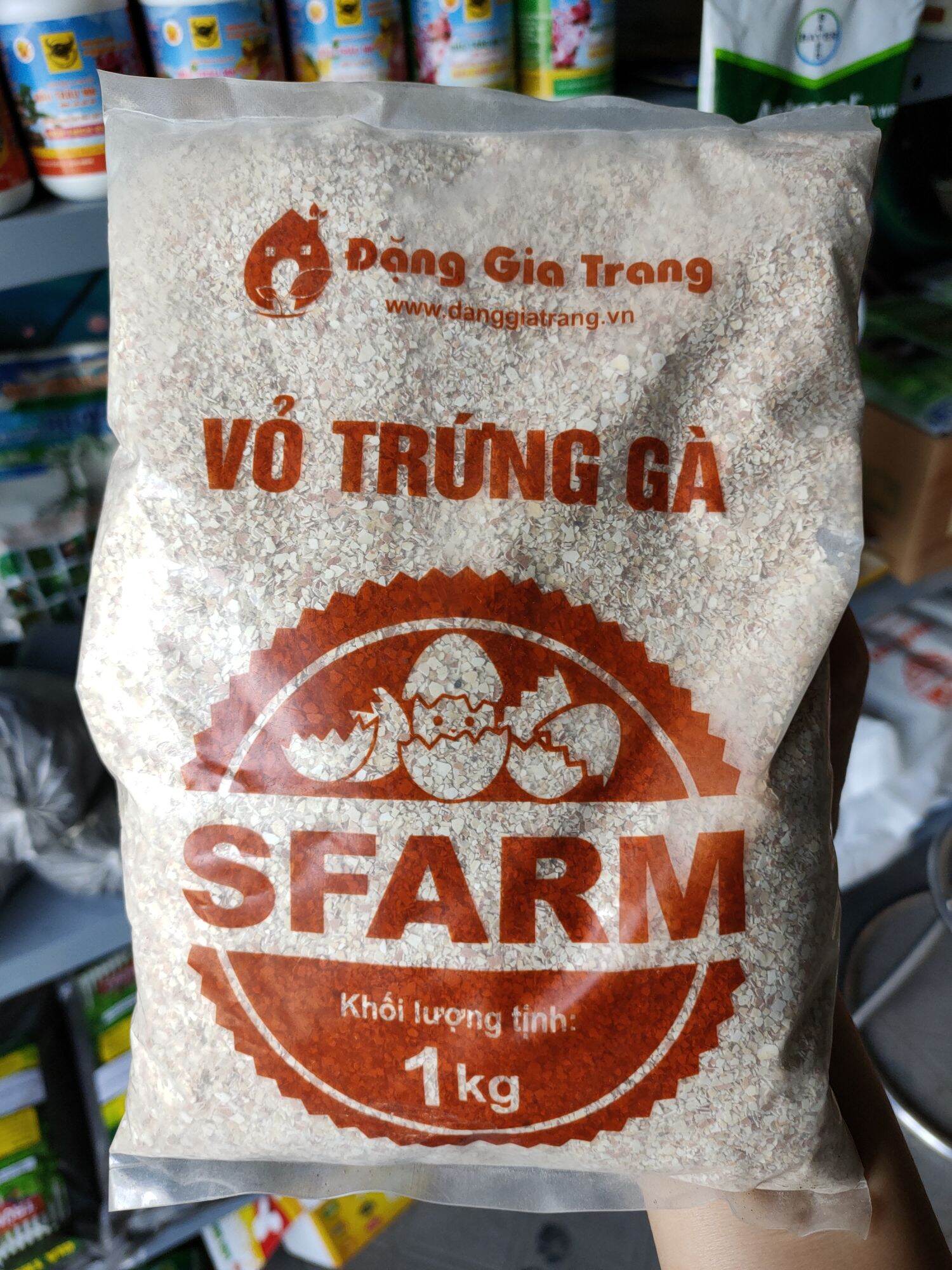 Vỏ trứng gà sfarm đã qua xử lý gói 1kg