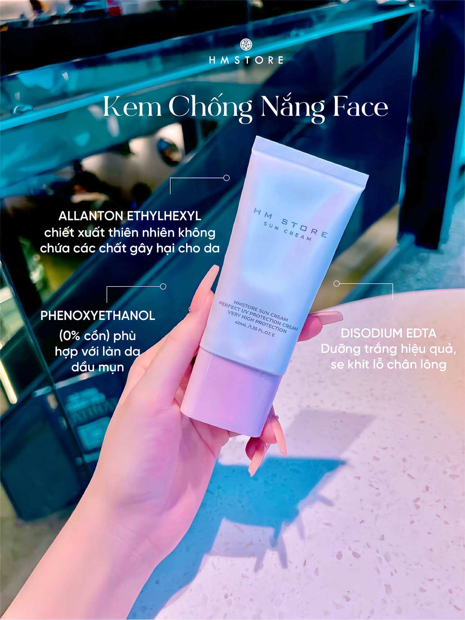 KEM CHỐNG NẮNG HM STORE