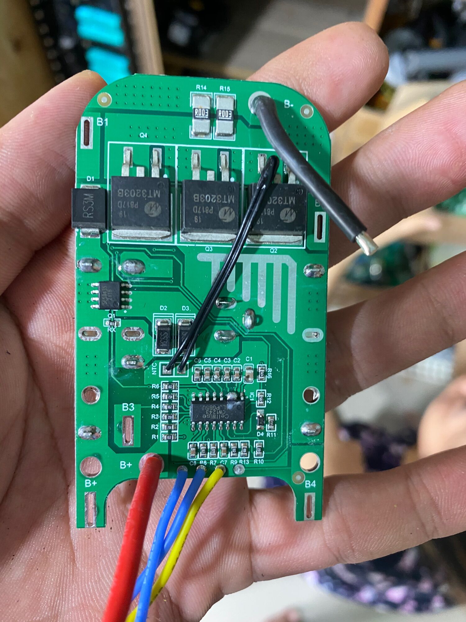 Mạch pin makita 4s xã cao 80a