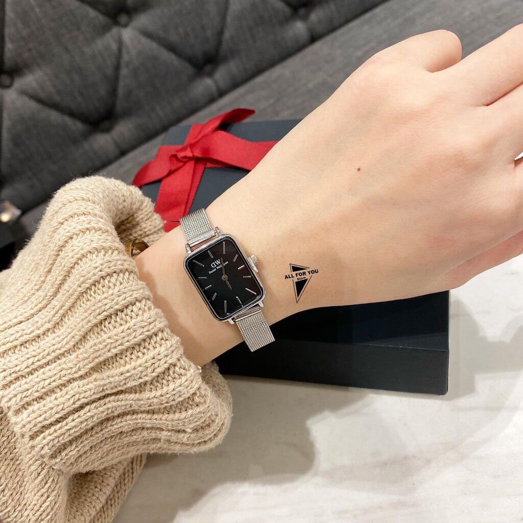 Đồng hồ nữ DW dây lưới mặt vuông size 26mm