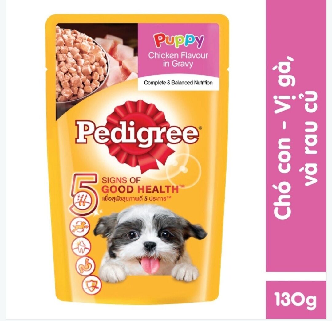 Pate Pedigree Gà nấu sốt 130g