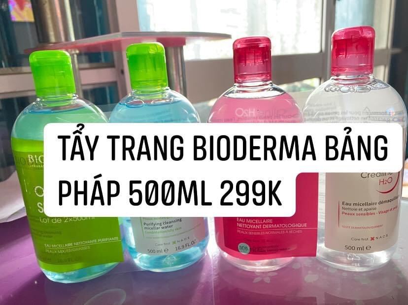 Nước Tẩy Trang Bioderma 500Ml Bảng Pháp