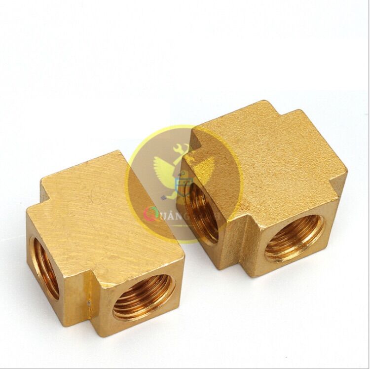 Nối-Chia đồng thau 4 ngã ren trong