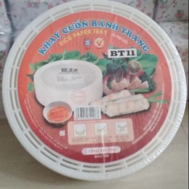 Combo 10 khay cuốn bánh tráng BT11 22cm Vĩnh Trường