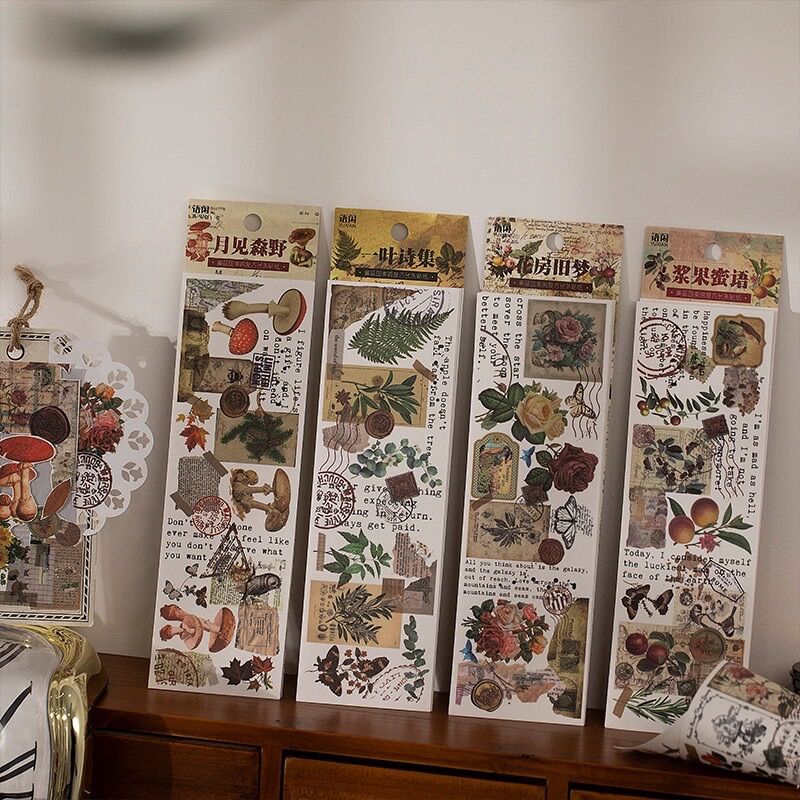 Sticker giấy 4 tấm dùng để trang trí