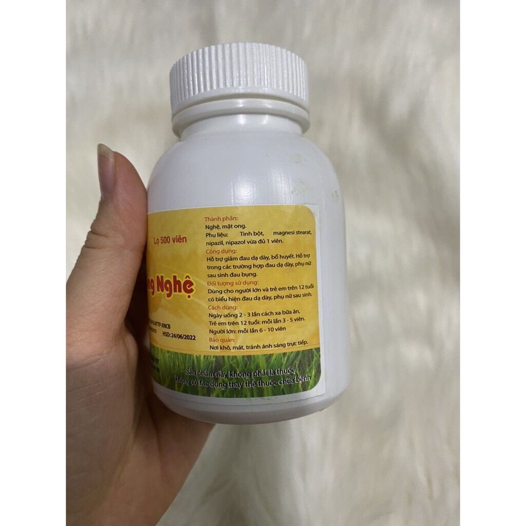 NGHỆ MẬT ONG lọ 500 viên