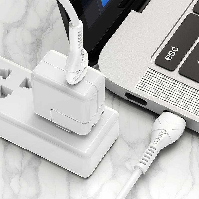 Cáp Sạc Nhanh PD20W Hoco X55 Cho Iphone, Đầu Type C ra Lightning