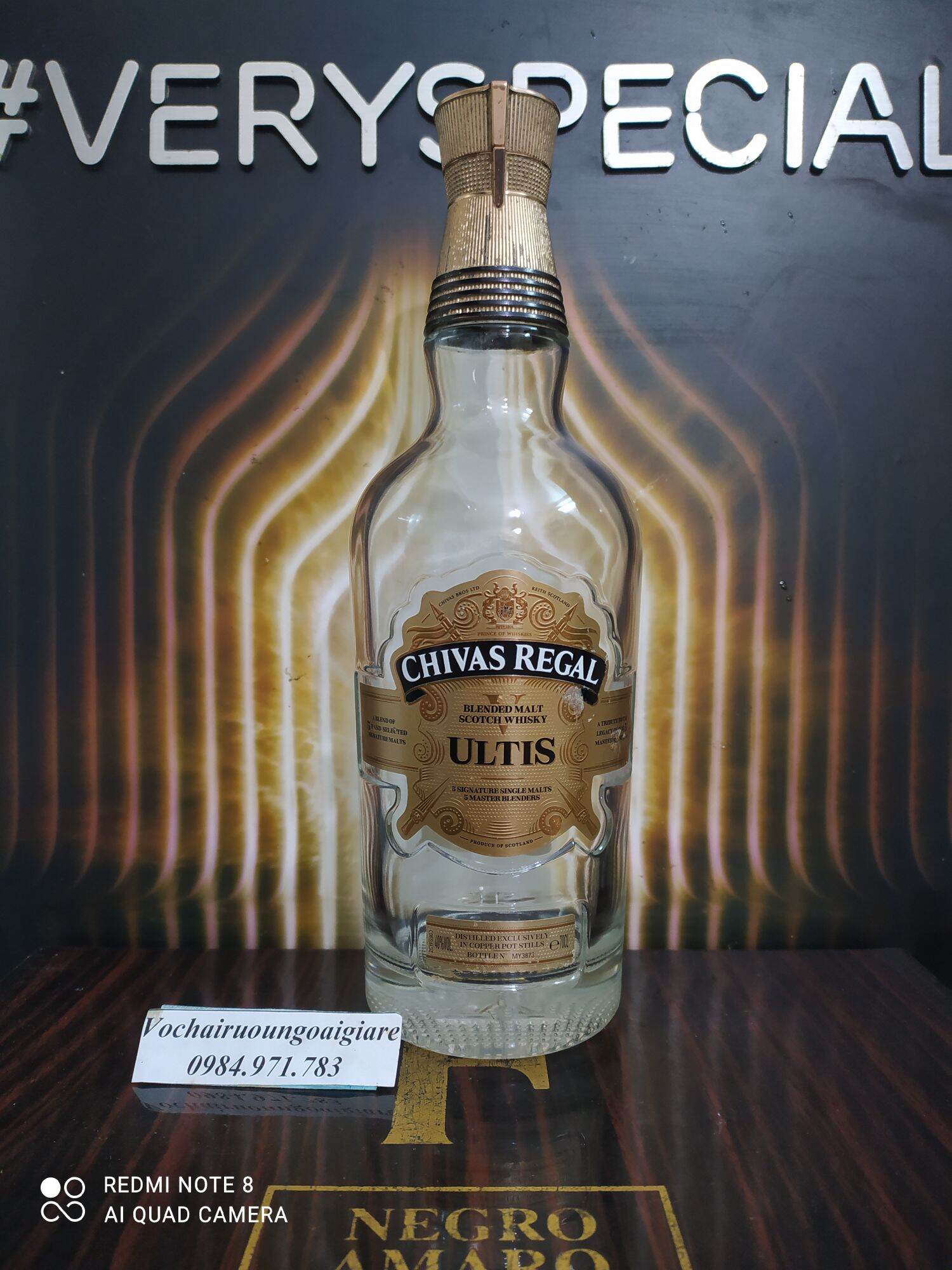 Vỏ chai CHI VAS 12, 15, 18