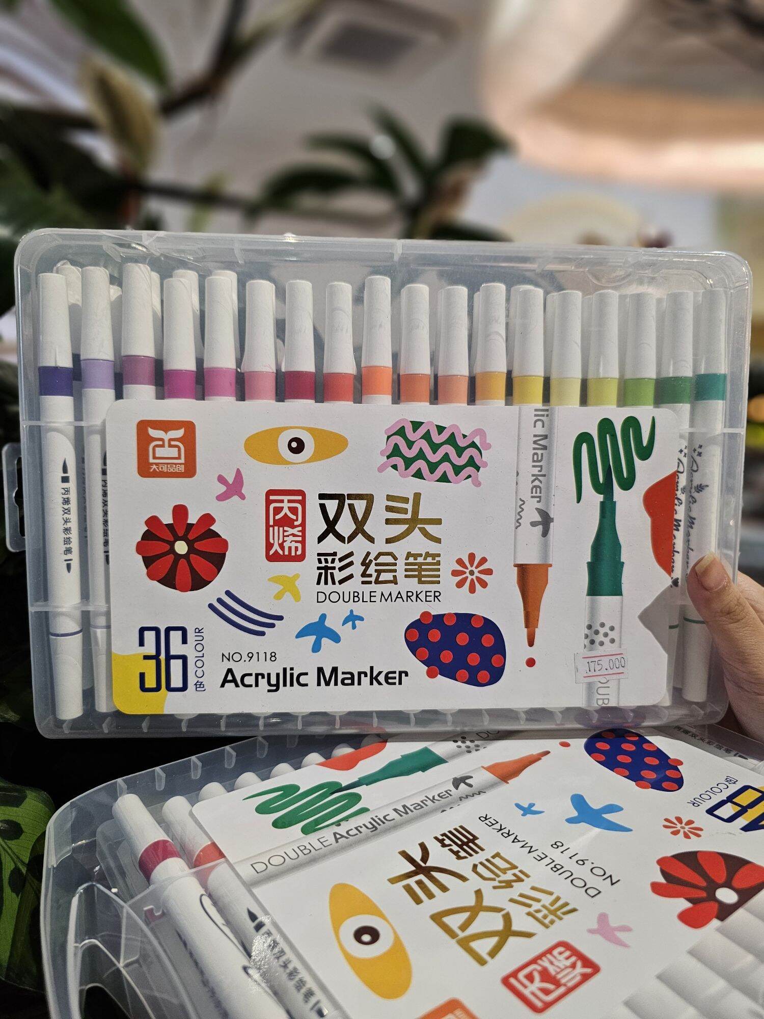 Bút Màu Acrylic Marker  2 đầu 12/24/36/48