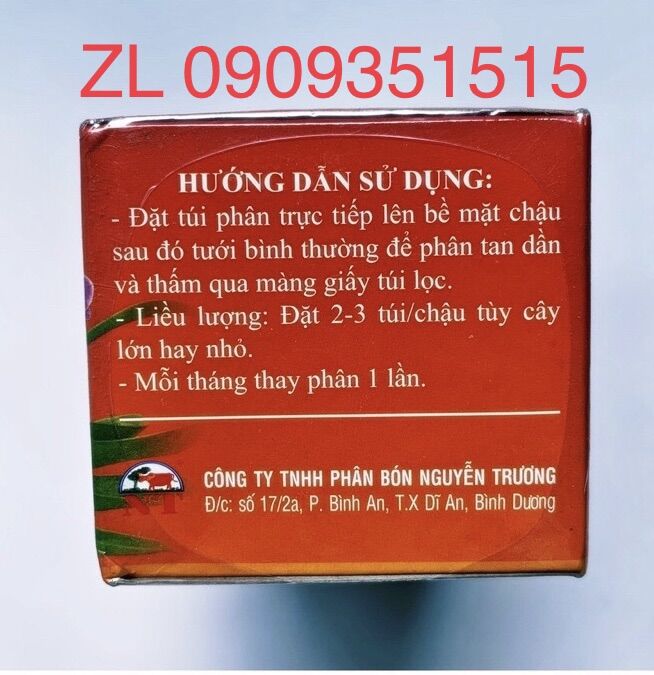 PHÂN TAN CHẬM TÚI LỌC NT 1602-HK3