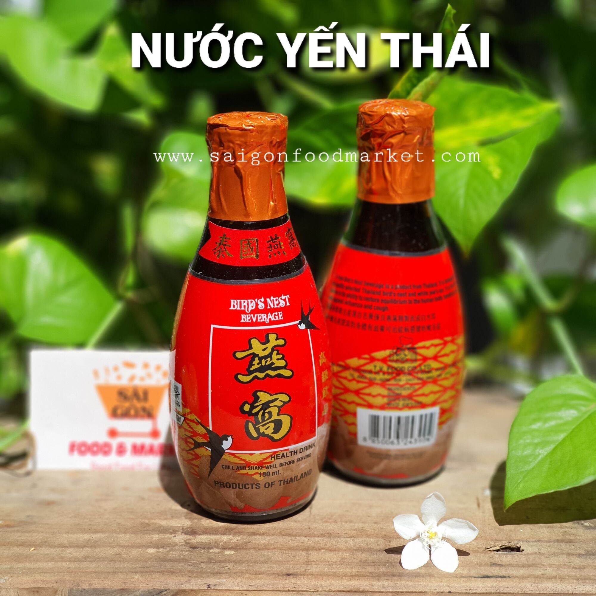 Nước yến Thái chai sành đỏ 180ml