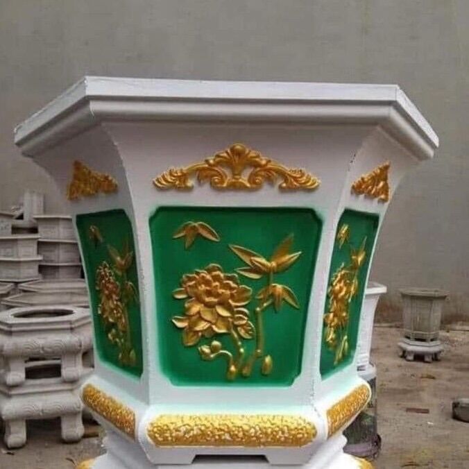 Khuôn đúc chậu lục giác 35 ( khuôn chậu abs có lòng trong )