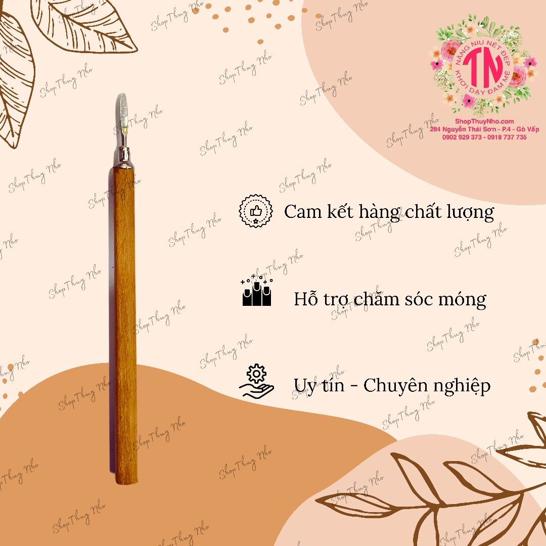 [Hcm]Cây Lấy Khoé Cây Móc Khoé Chân Cán Gỗ Dụng Cụ Hỗ Trợ Làm Móng Tay Nghệ Thuật Nail