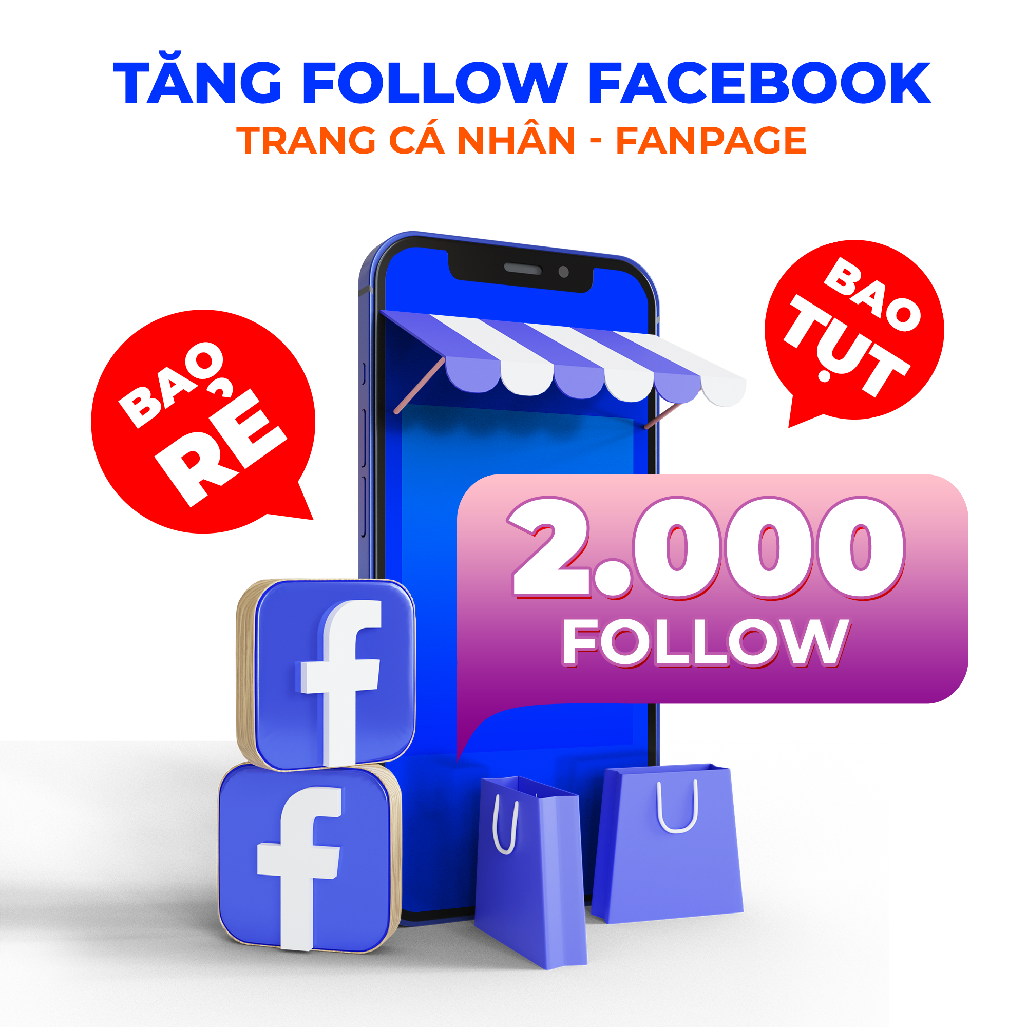 Gói Tăng 2.000 Follow Fanpage, Trang Cá Nhân Facebook Giá Rẻ Bao Tụt - Nhanh Chóng, An Toàn, Hiệu Quả - Skydes