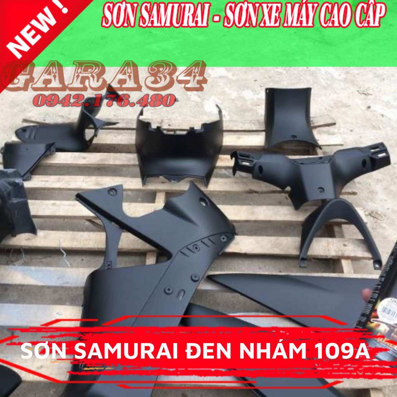 SƠN SAMURAI MÀU ĐEN NHÁM 109A