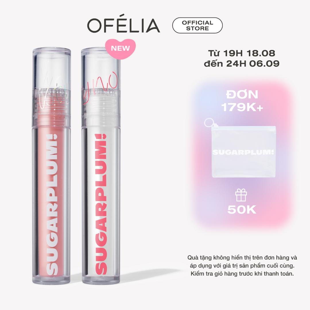 Son tint nước mịn lì thuần chay sugarplum mistynow blurring tint