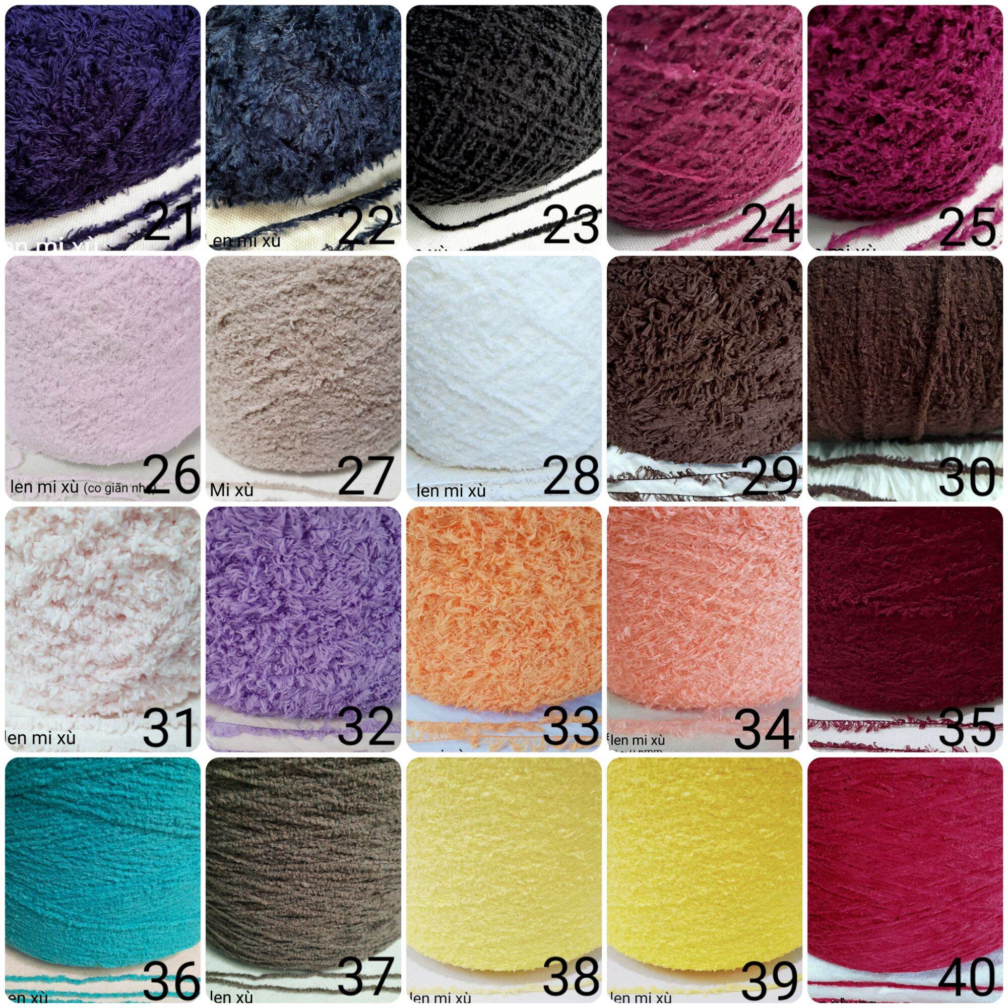 (01-40) Japanese Cotton Wool, Ruffled Cotton Yarn, Crocheted Towels and Carpets