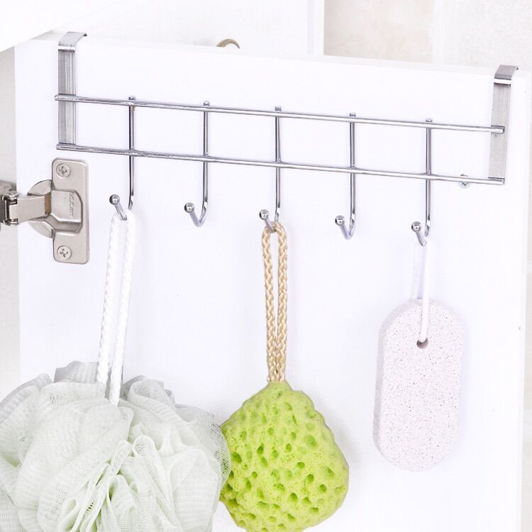Móc treo tường 5 móc inox