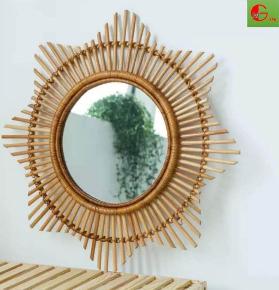 Gương mây tre đan gương mây tre decor