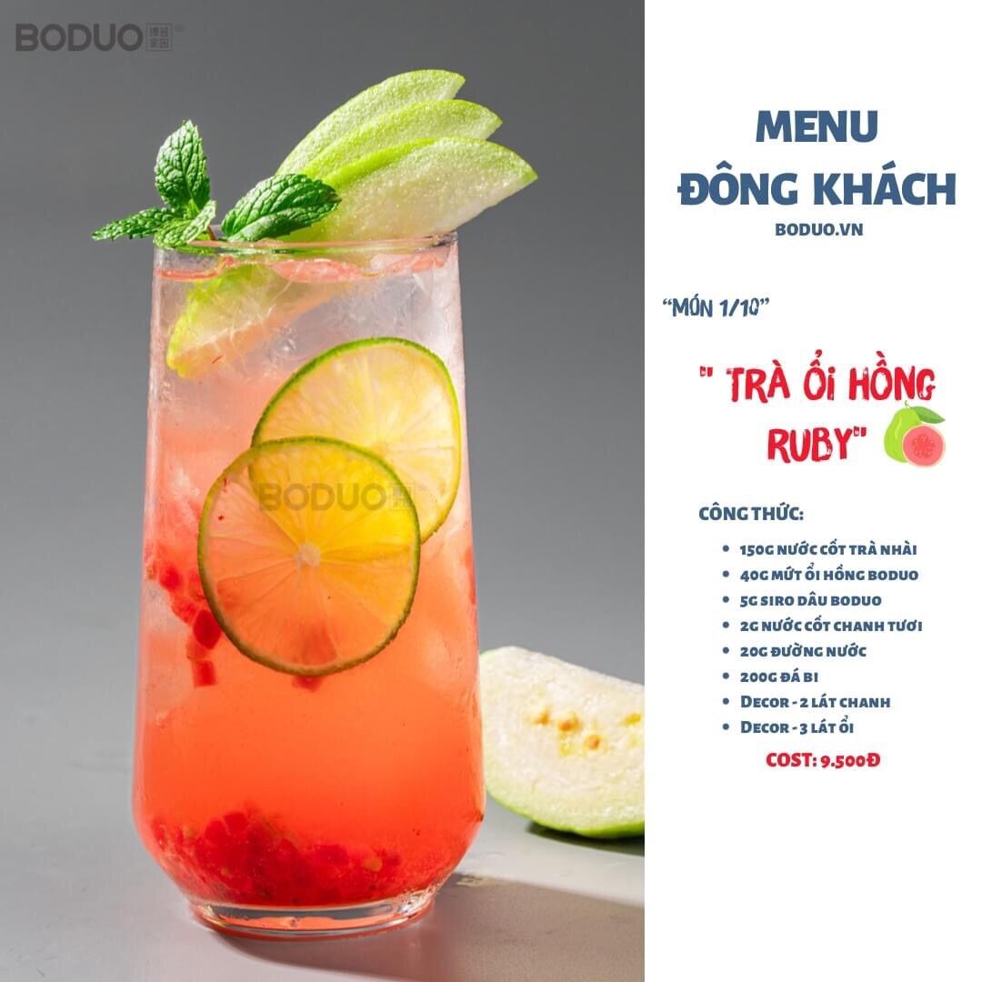 Mứt ổi hồng Boduo hộp 1kg