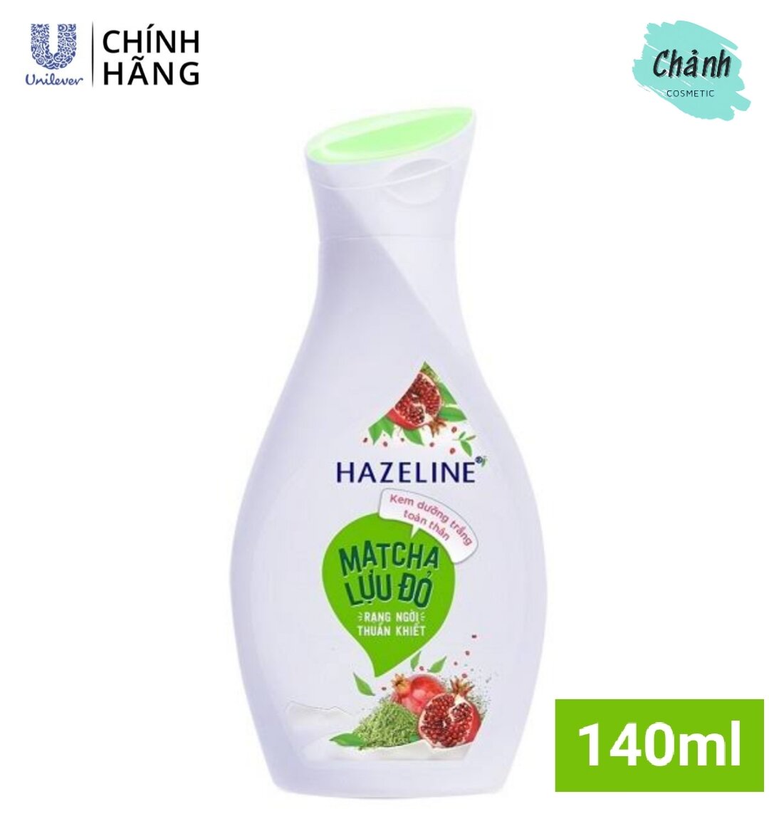 Sữa Dưỡng Thể Làm Sáng Da Matcha & Lựu Đỏ HAZELINE 370ml