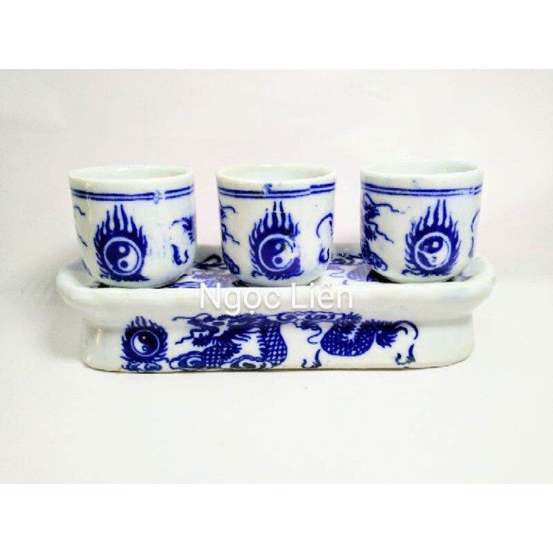 Bộ 3 ly , 5 ly cúng bát tràng(loại thường)