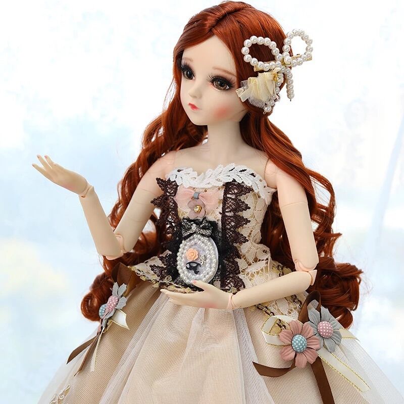 Búp Bê Công Chúa 60cm Doris FU Thay Được Tóc + Mắt - Regina