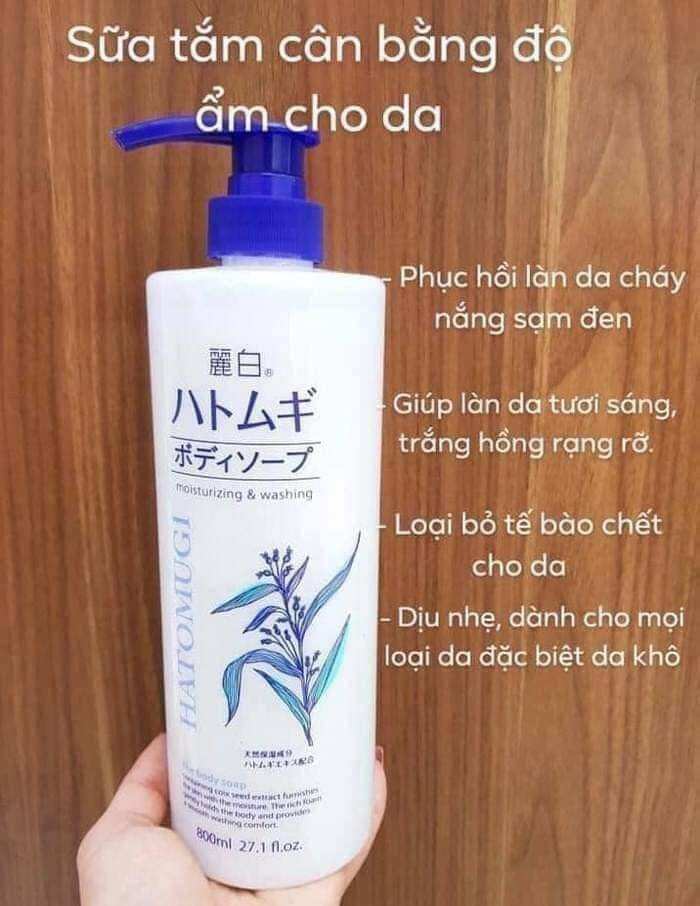Sữa tắm hatomugi 800ml