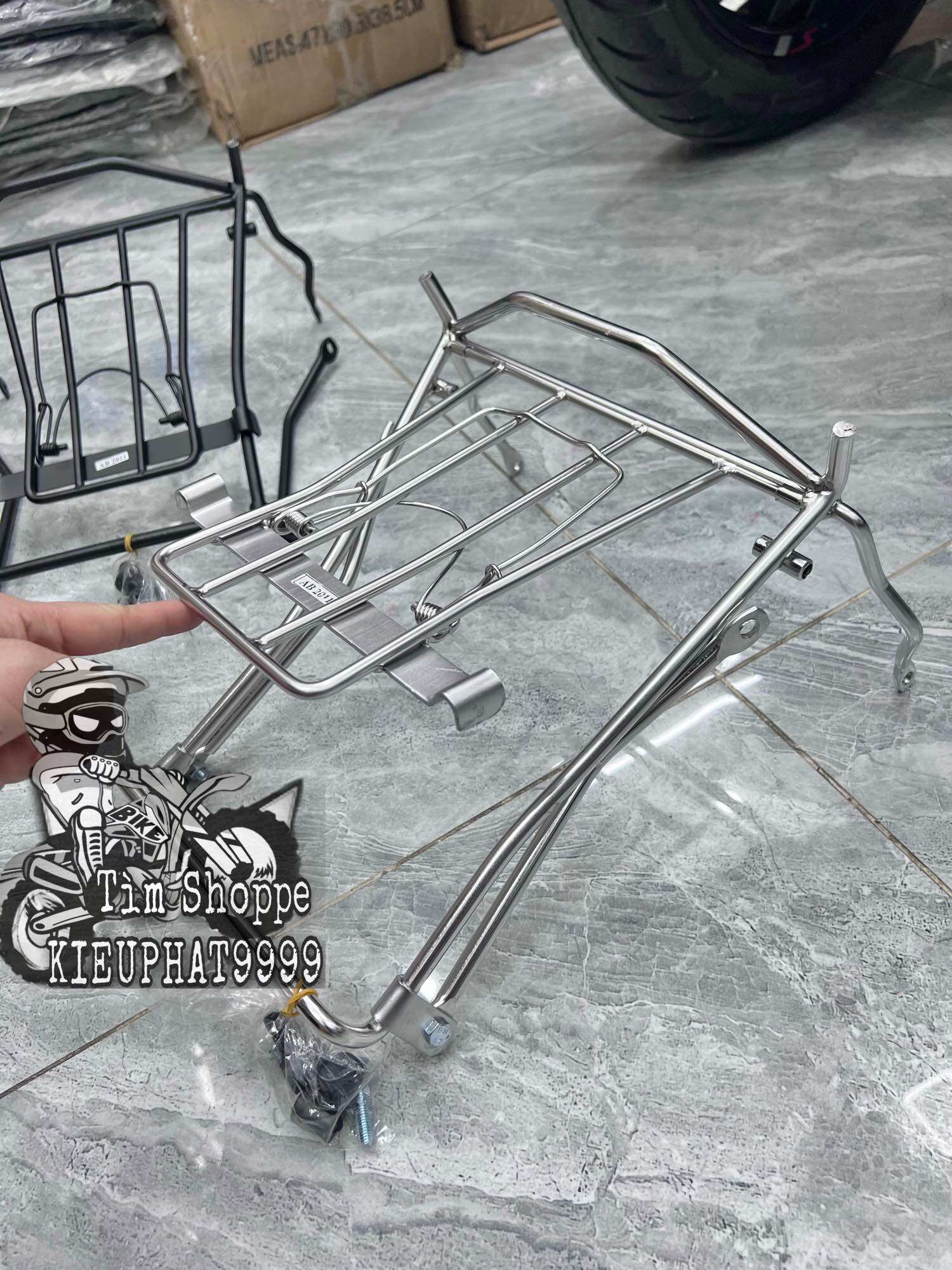 Baga Airblade 2011-12-2013 INOX Và SƠN ĐEN kèm ốc