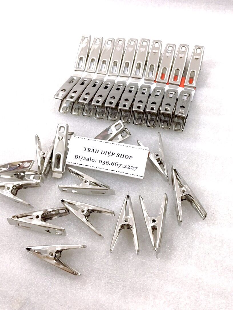 20 kẹp quần áo inox