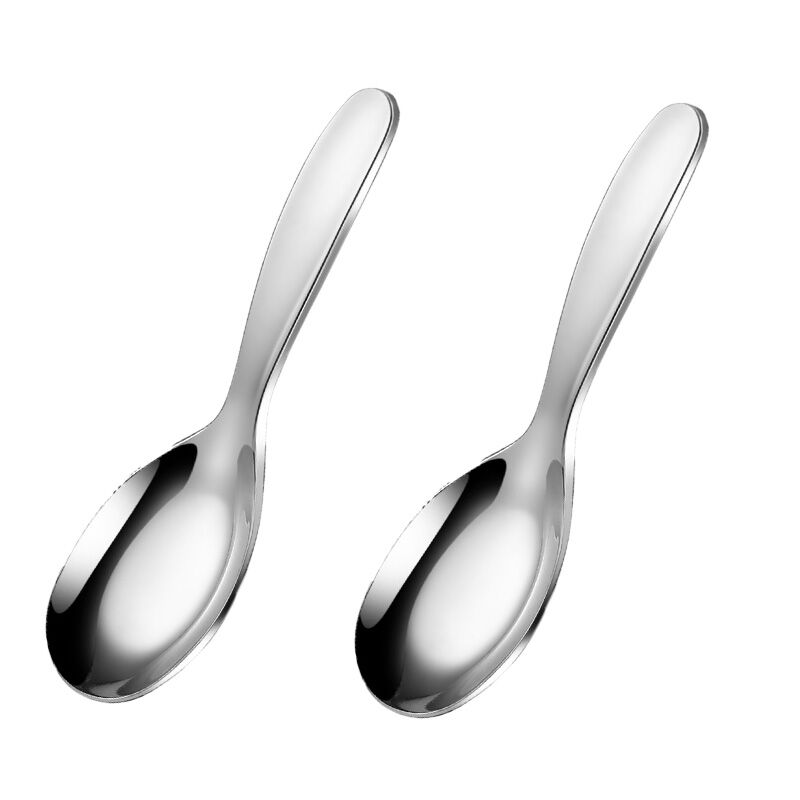 Thìa inox 316l thìa bằng cho trẻ em thìa canh ăn cơm thìa ăn cơm muôi canh mẫu giáo thìa kiểu trung quốc cho bé