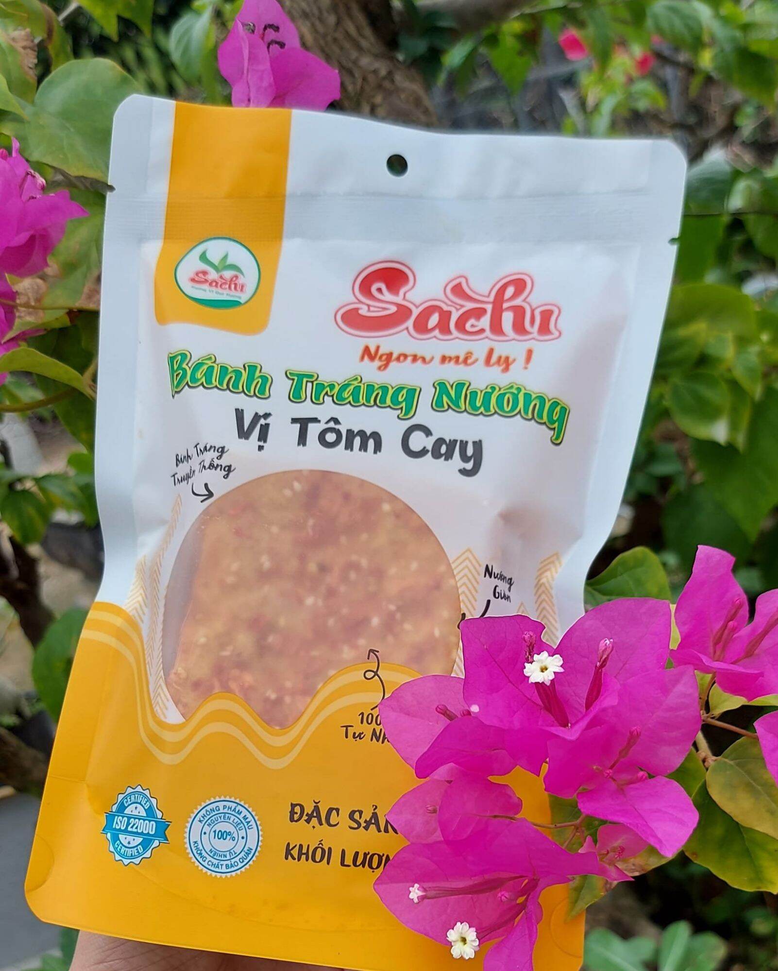 Bánh Tráng nướng vị Tôm Cay Sachi - Ngon mê ly