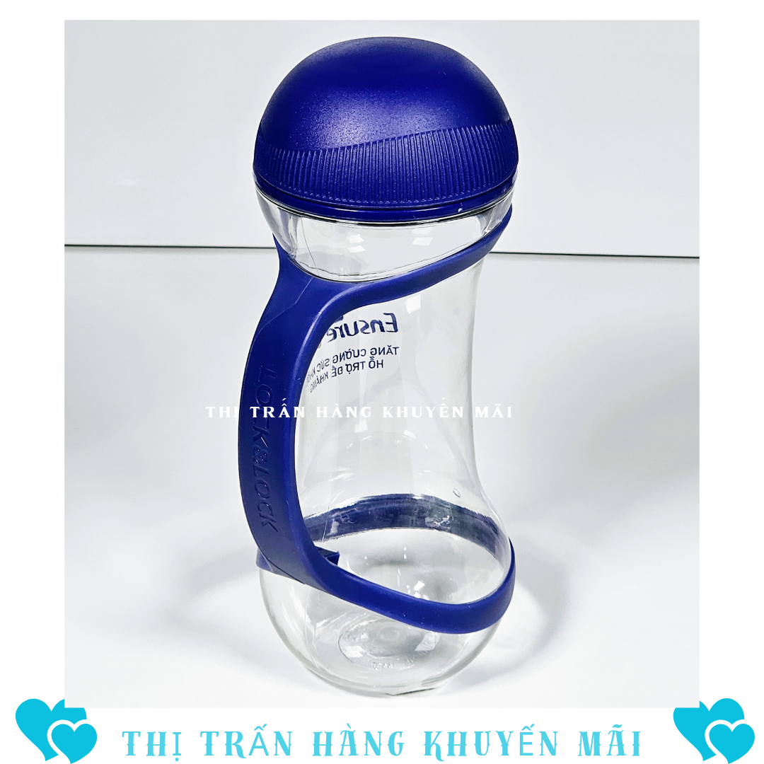 Combo bình nước thể thao 550ml +bình lắc 800ml Lock (Màu ngẫu nhiên)