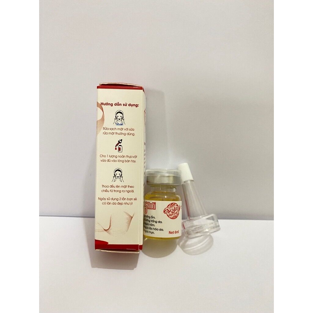 (6ml) Serum Dưỡng Trắng Da Noãn Thực Vật- Căng Bóng