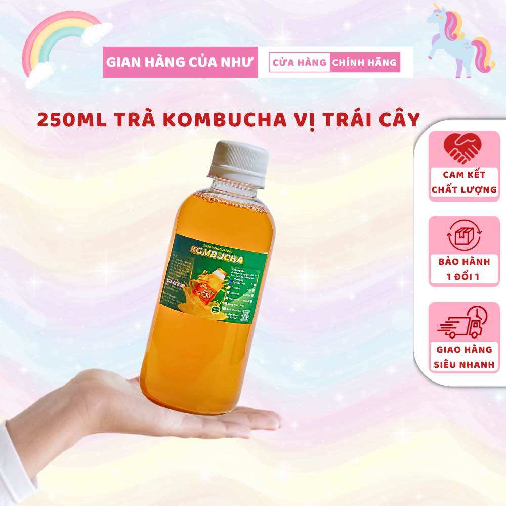 250ml-Trà kombucha,trà lên men Kombucha vị trái cây_Gianhangcuanhu