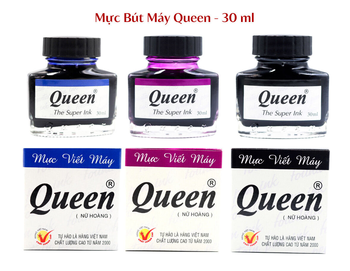 Hủ mực viết bút máy queen 30ml