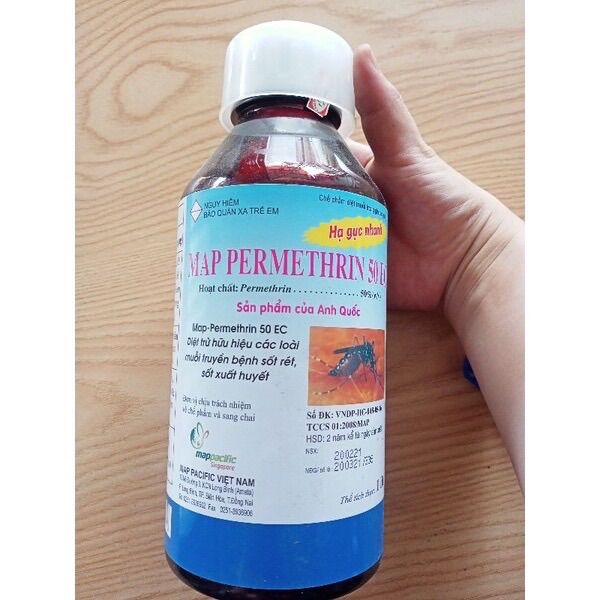 Thuốc diệt côn trùng map permethrin 50EC CHAI 1 lít