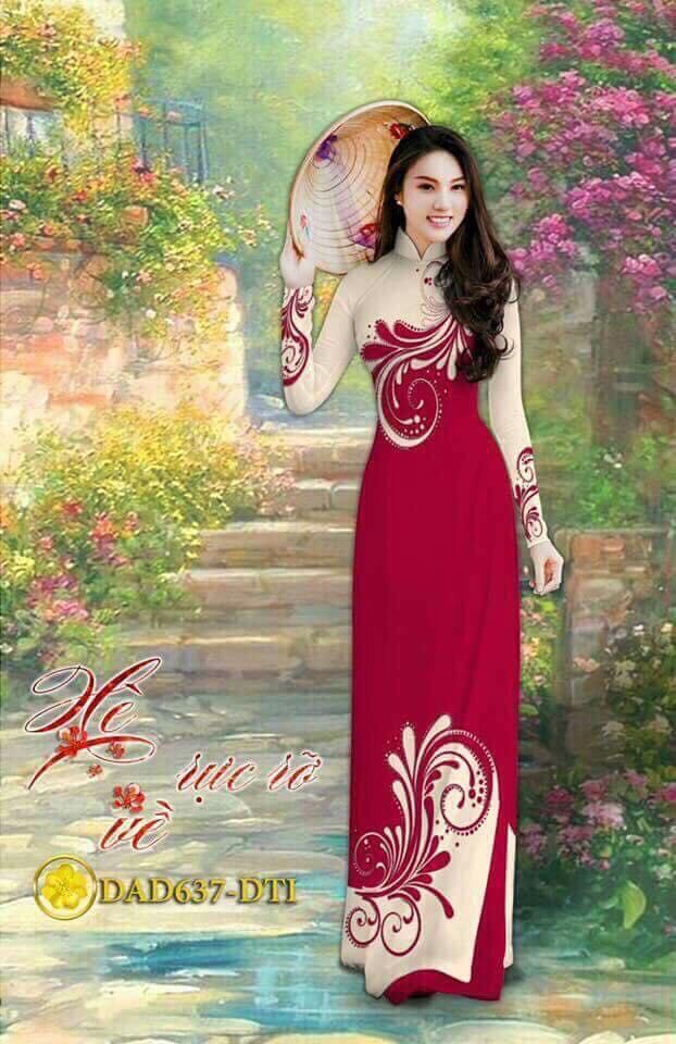 [HCM]Vải áo dài in hoa
