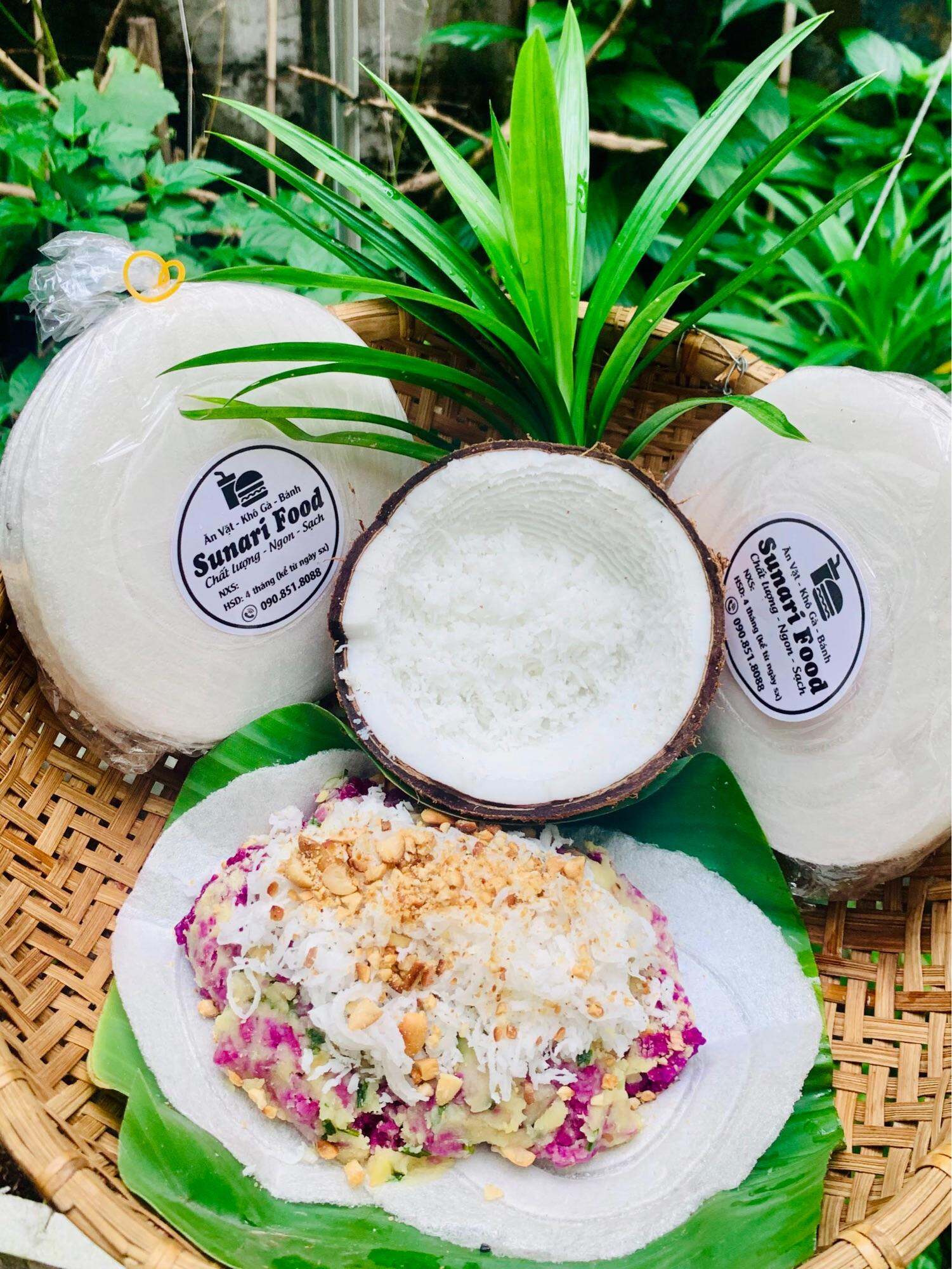 Set 5 gói bánh tráng giấy xôi kẹo chỉ cốm dẹp