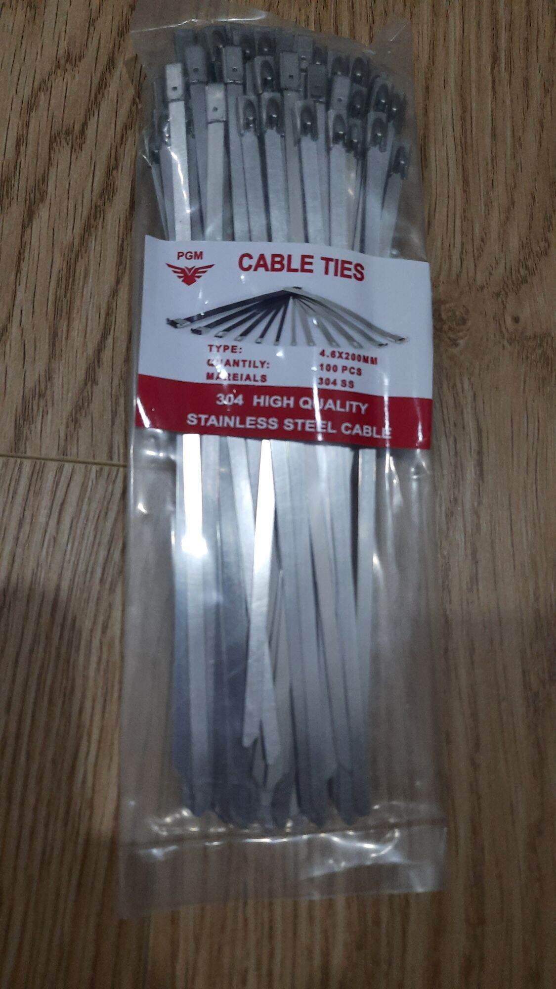 Dây rút inox 304 nhiều kích thước 4.6 x 200mm & 4.6 x 300mm 4.6 x 400mm ...