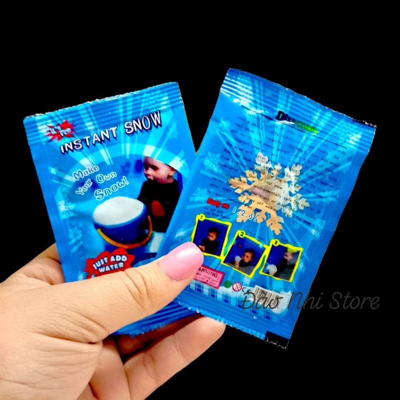 1 gói tuyết xanh,bột tuyết cao cấp làm slime hoặc trang trí