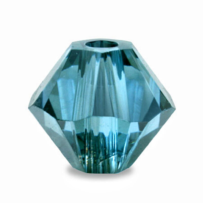 Phụ kiện trang sức diy hạt góc hình thoi lỗ xuyên qua hạt rời trong suốt một màu pha lê 5328 swarovski 4mm nhập khẩu từ áo