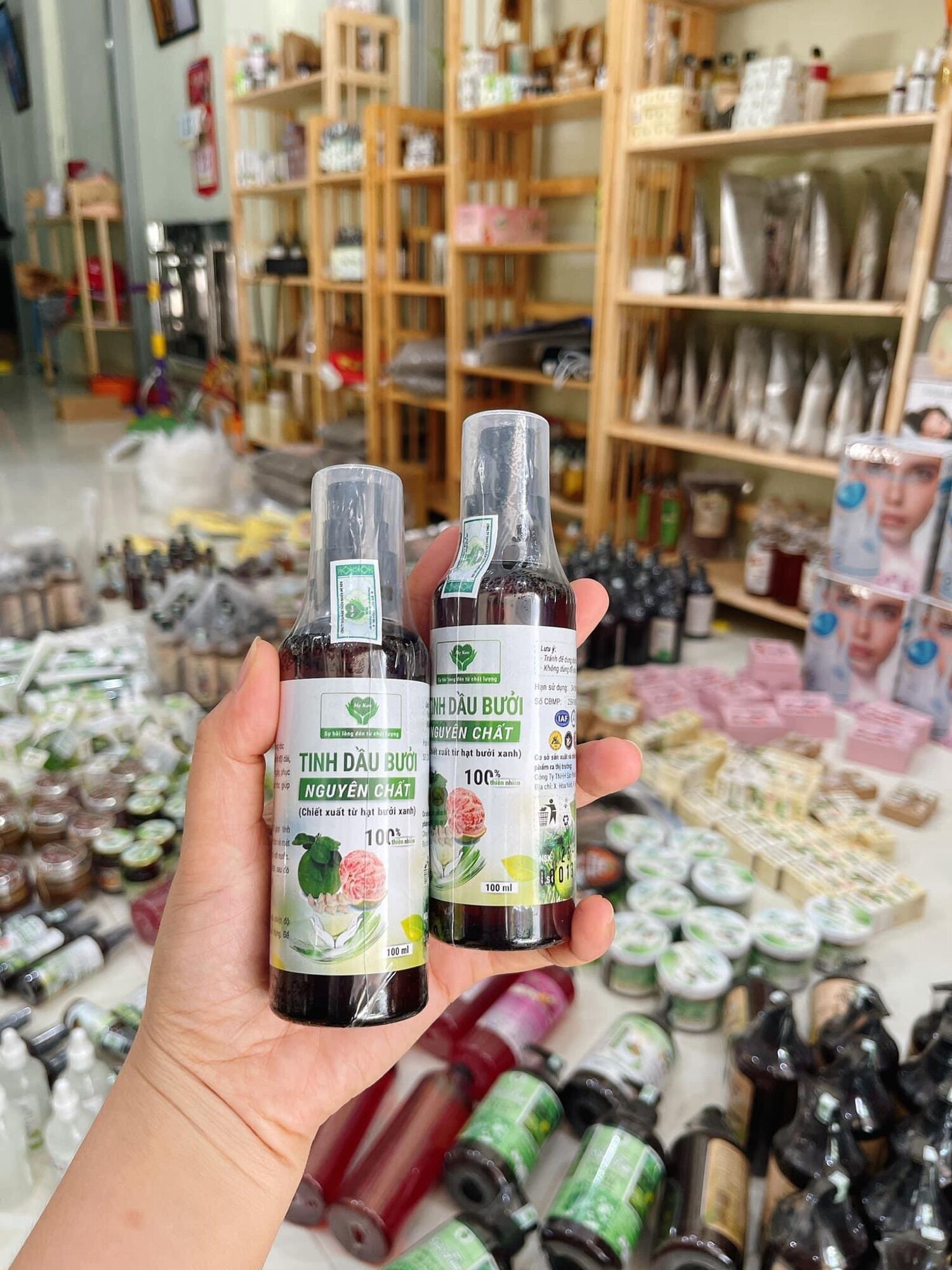 Tinh dầu từ hạt bưởi Mẹ Ken