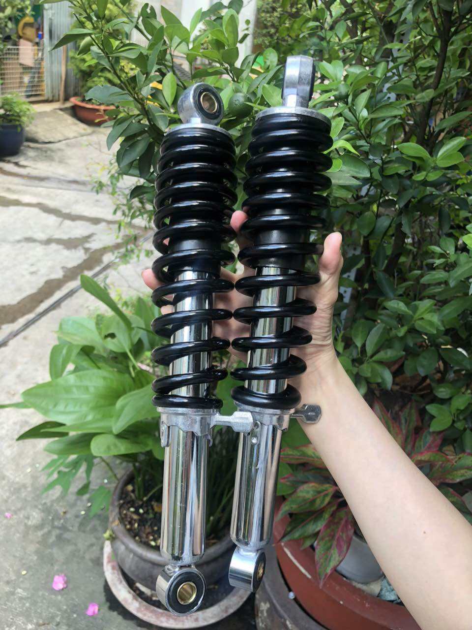 Phuộc sau Tải 300kg lắp cho xe Dream, Wave, Future, Wave Rs, Wave S110, Wave RSX, Wave 110, Wave Alpha, Axelo, Cub,Future Neo - ty không dầu