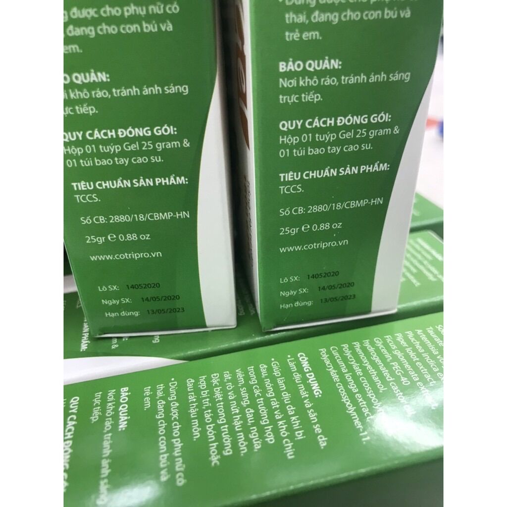[HCM][CHÍNH HÃNG ] COTRIPRO gel kem bôi trĩ