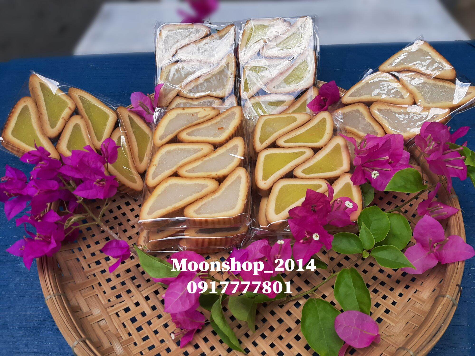 BÁNH XÀ LAM DỪA, ĐẬU XANH NƯỚNG ( TÚI 6 BÁNH )