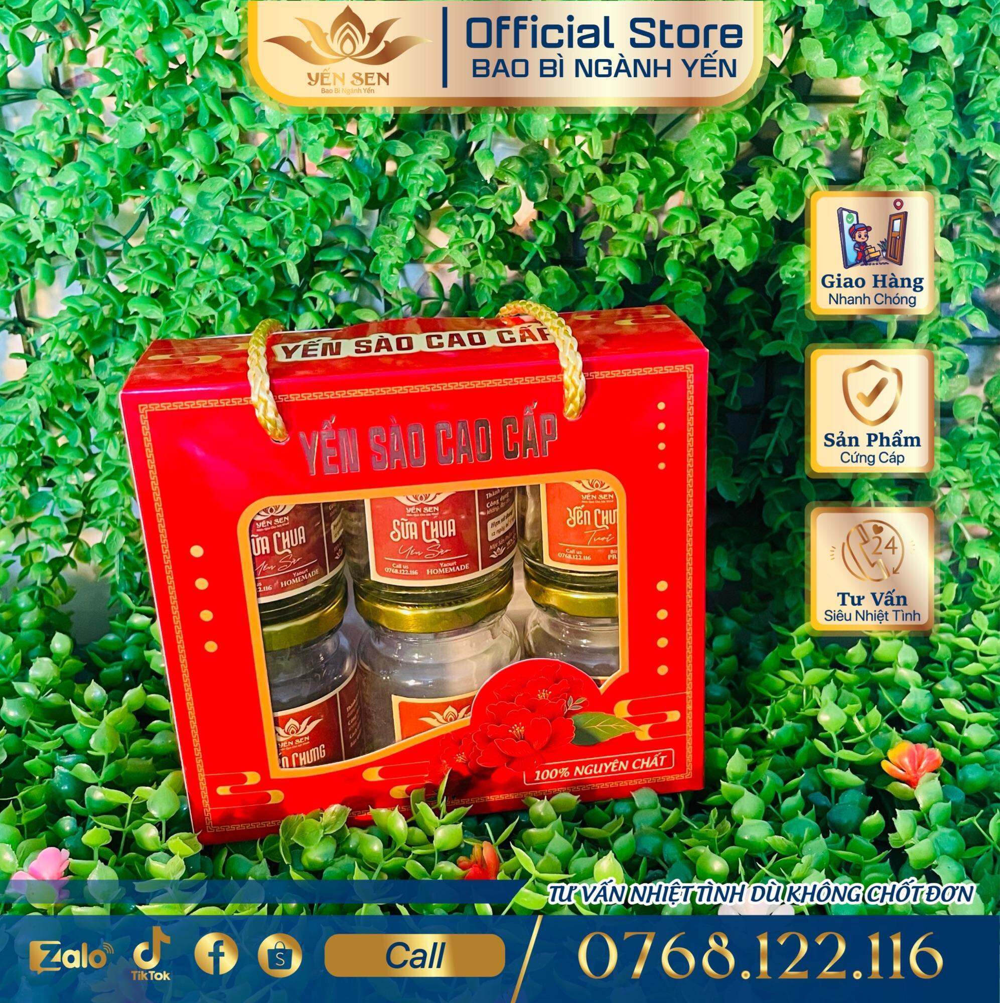 Túi đựng 6 hủ yến không khay giá siêu rẻ