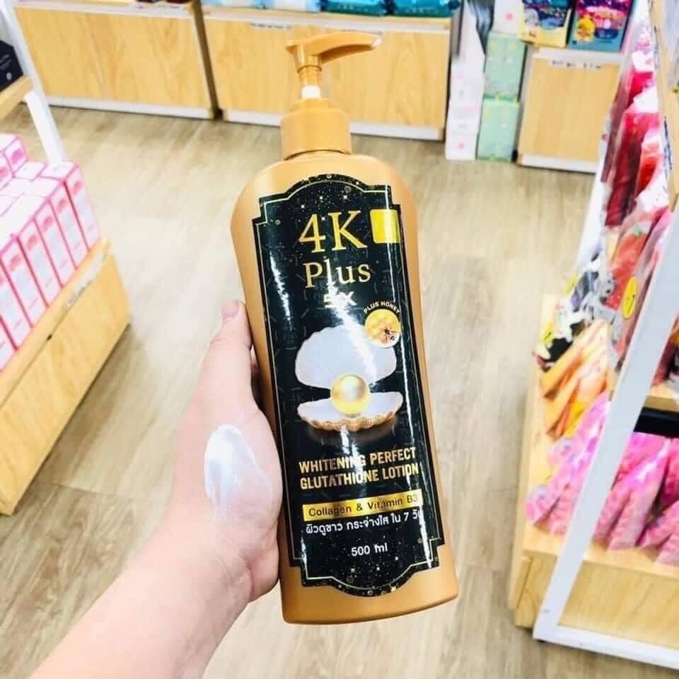 Lotion 4K trắng da plus 5X thái lan chai 500ml