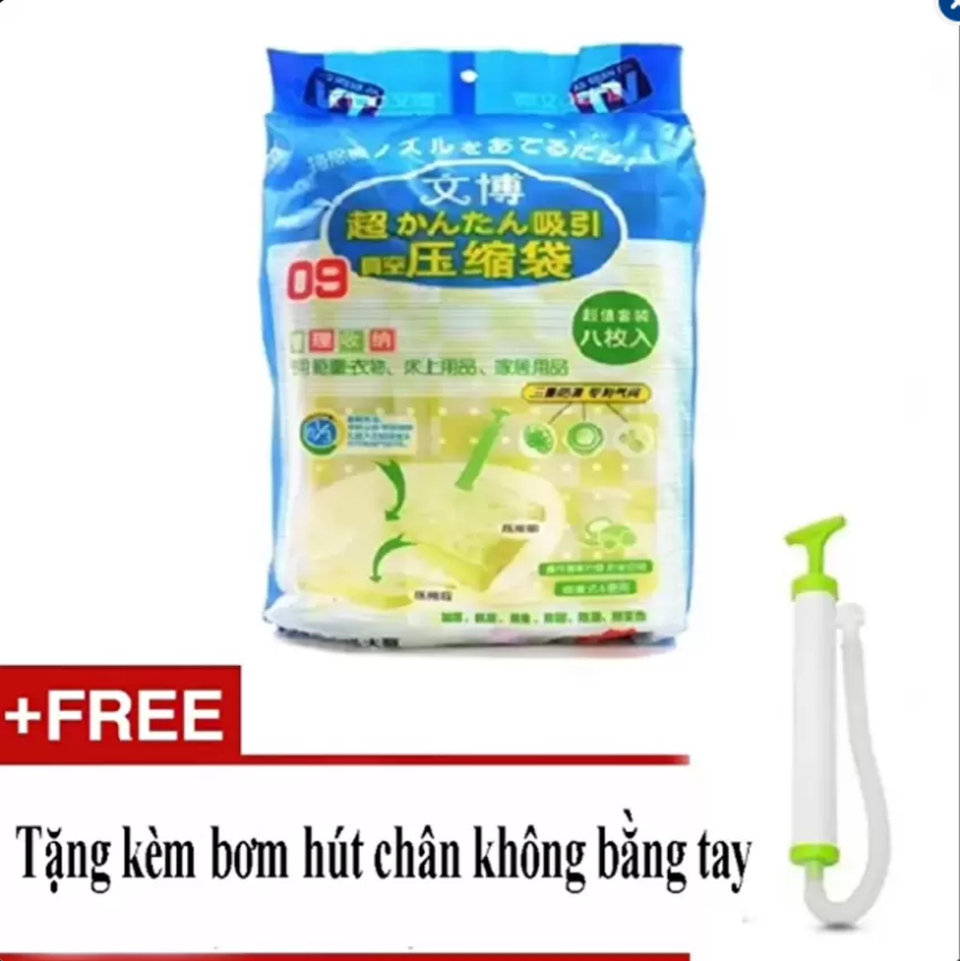 Vacuum bag with pump [08 bags]