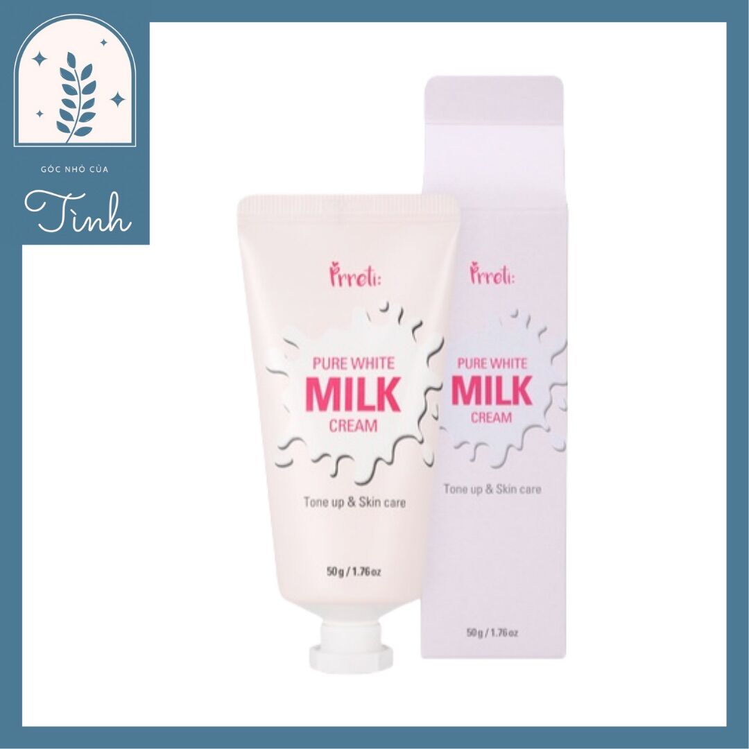 Kem dưỡng da trắng da prreti pure white milk cream 50g